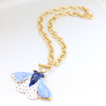 ŁAŃCUCH Z ĆMĄ  NIEBIESKĄ 